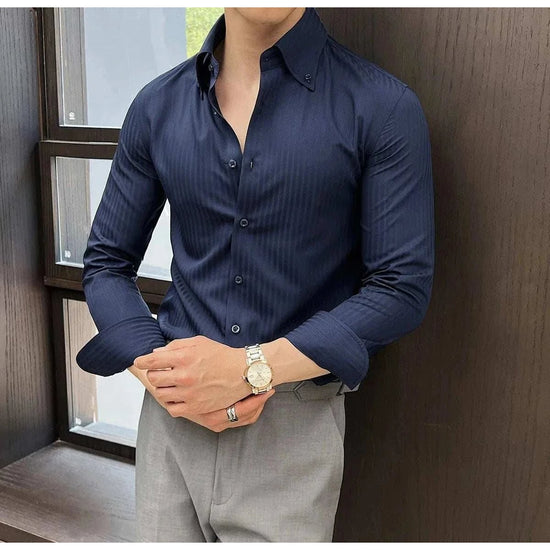 Men's Stretch Slim-Fit Business Shirt