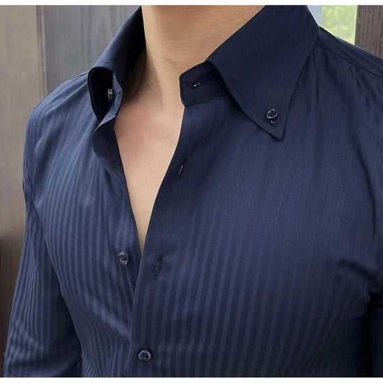 Men's Stretch Slim-Fit Business Shirt