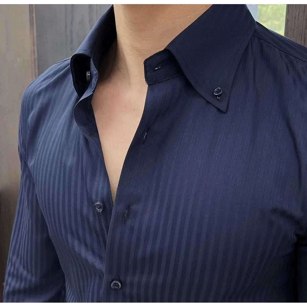 Men's Stretch Slim-Fit Business Shirt