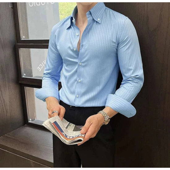 Men's Stretch Slim-Fit Business Shirt