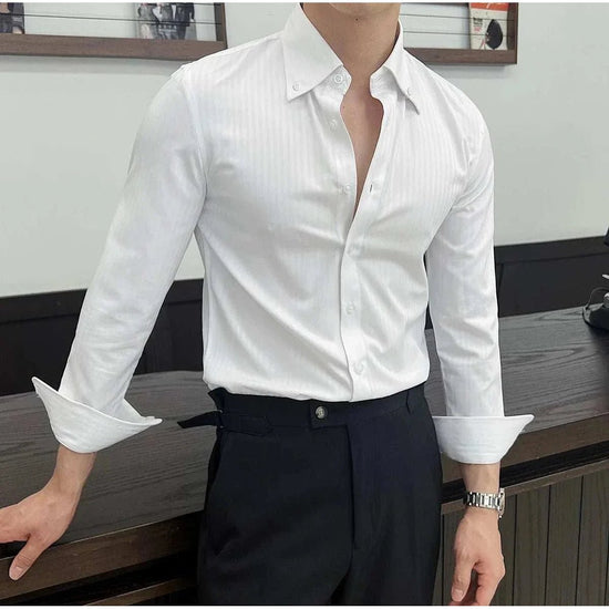 Men's Stretch Slim-Fit Business Shirt