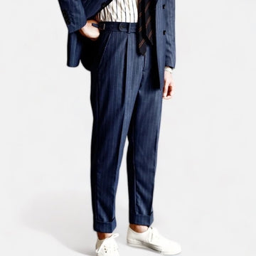 Men's Striped Dress Trousers