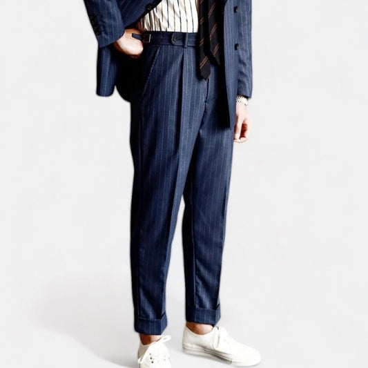 Men's Striped Dress Trousers