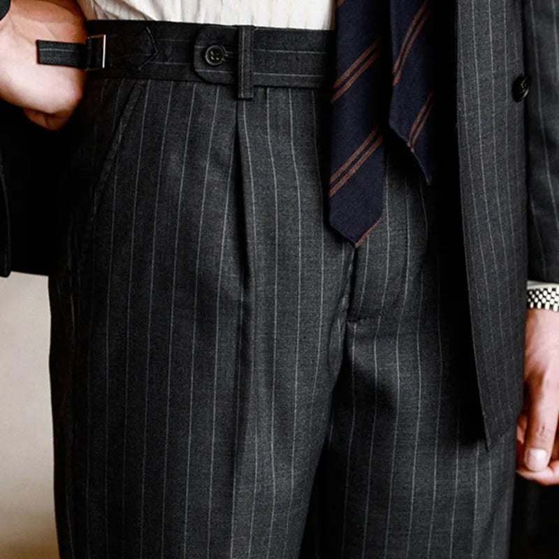 Men's Striped Dress Trousers