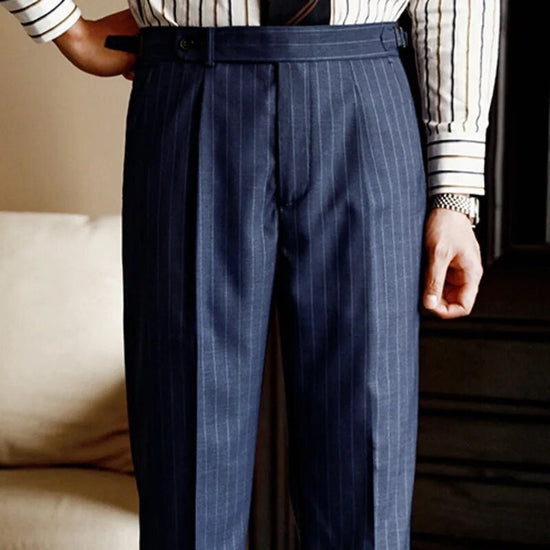 Men's Striped Dress Trousers