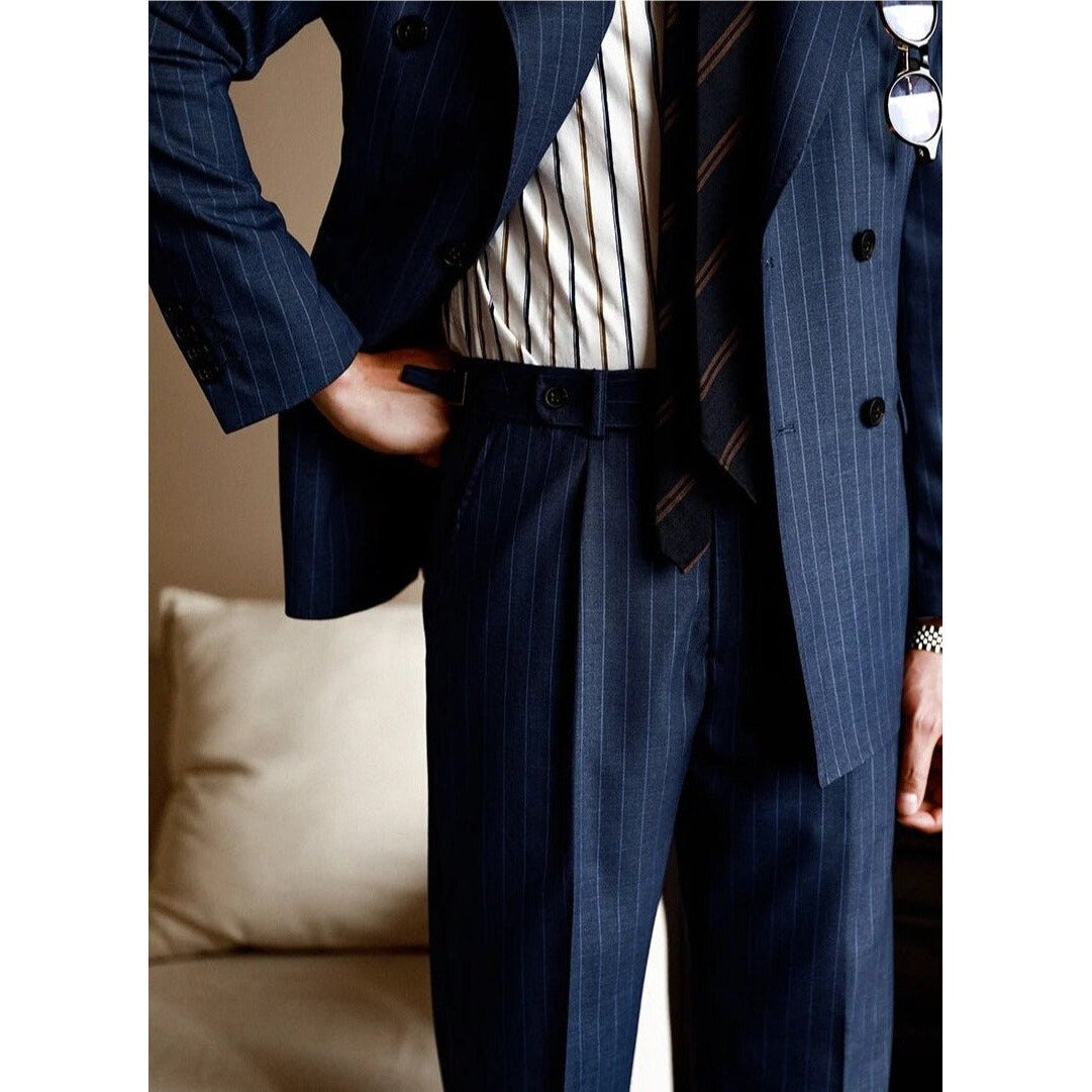 Men's Striped Dress Trousers