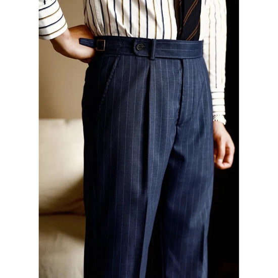 Men's Striped Dress Trousers