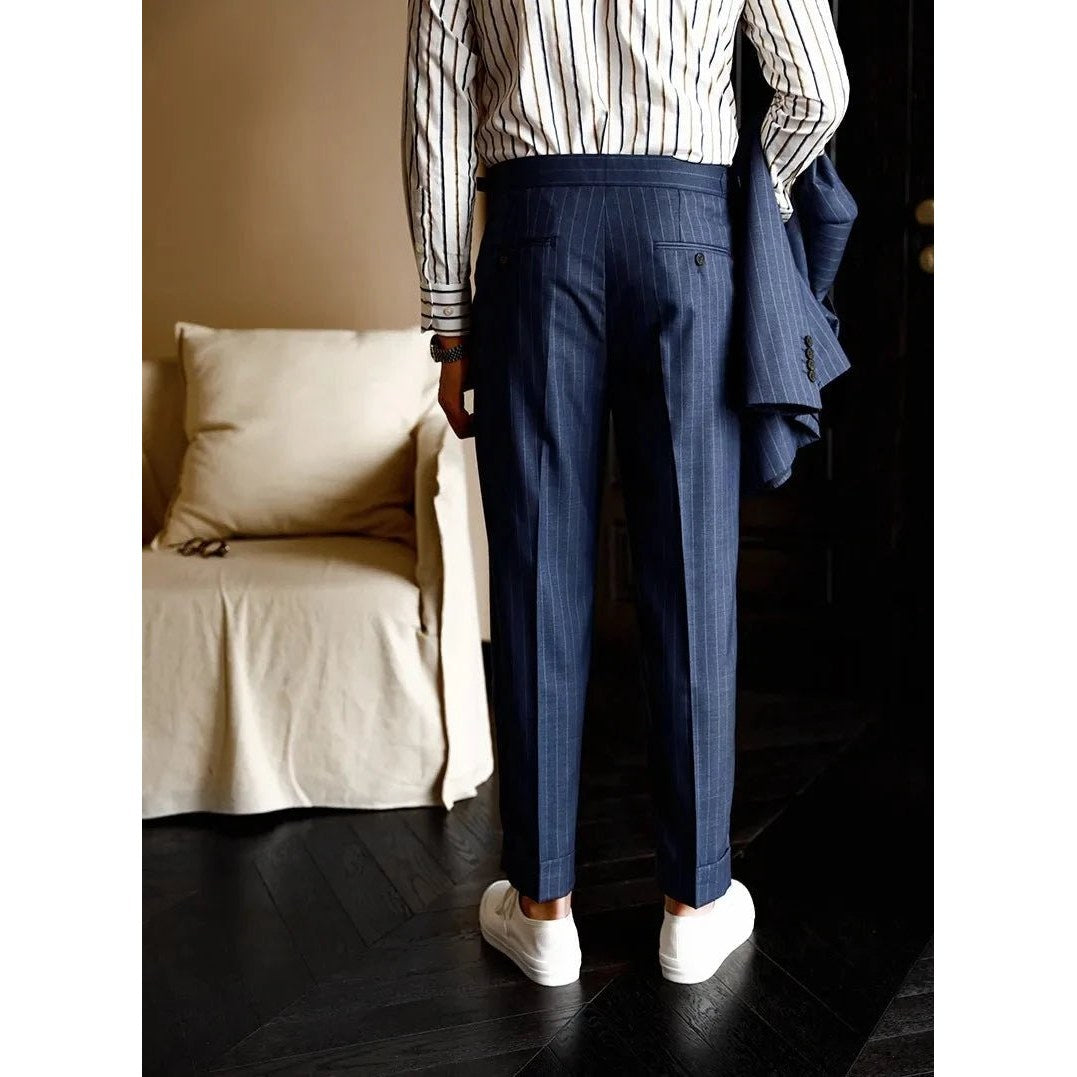 Men's Striped Dress Trousers