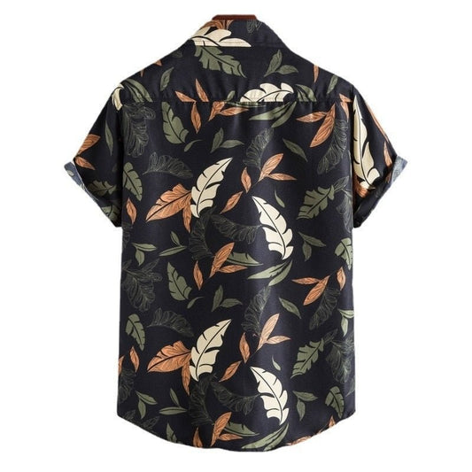 Men's summer floral-print shirt
