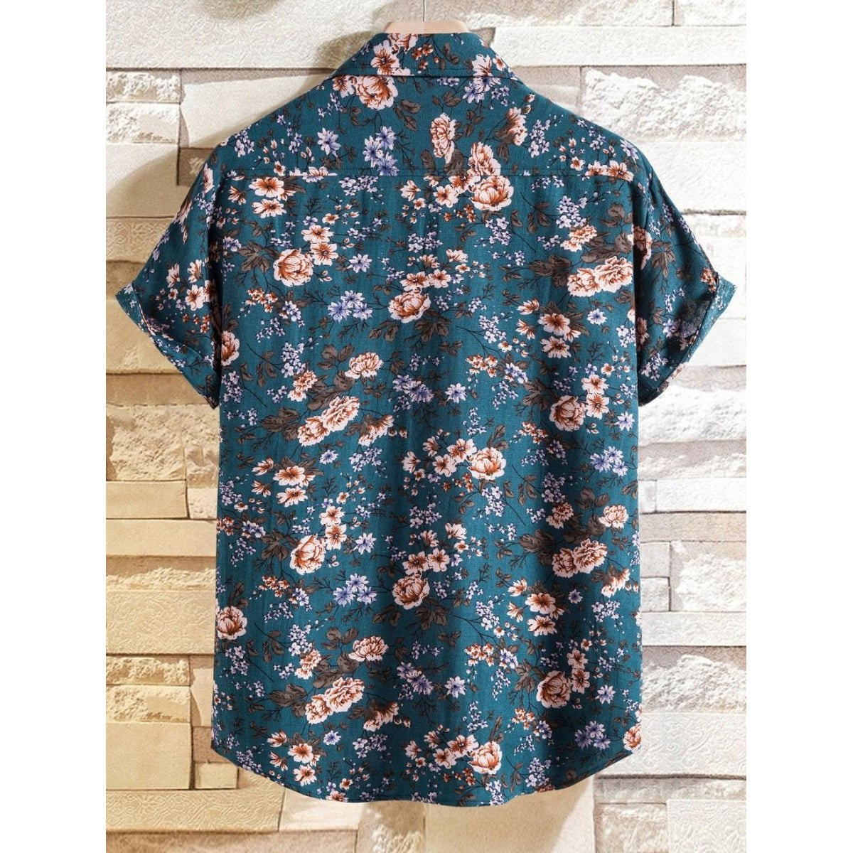 Men's summer floral-print shirt