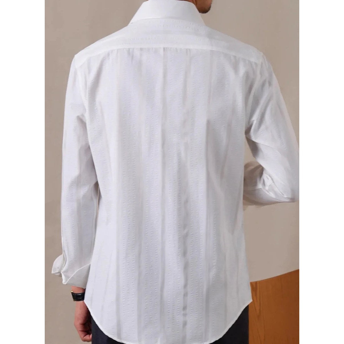 Men's vertical-stripe business shirt