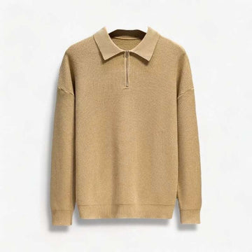 Men's wool-blend half-zip sweater