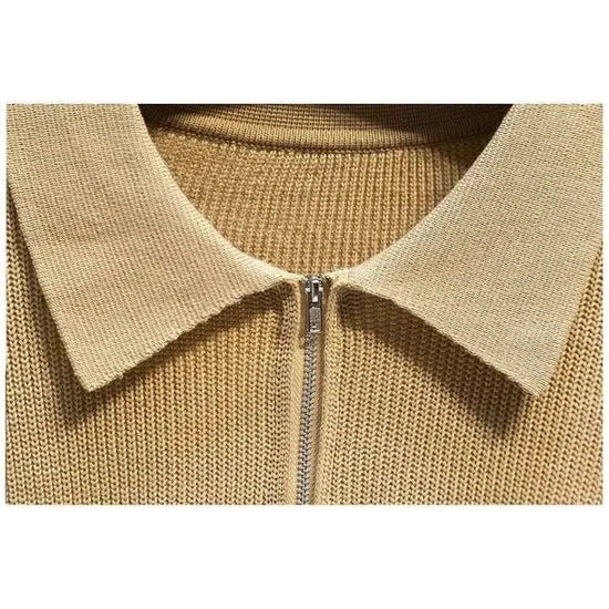 Men's wool-blend half-zip sweater