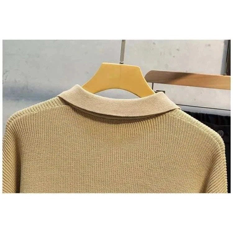 Men's wool-blend half-zip sweater