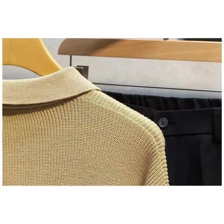 Men's wool-blend half-zip sweater