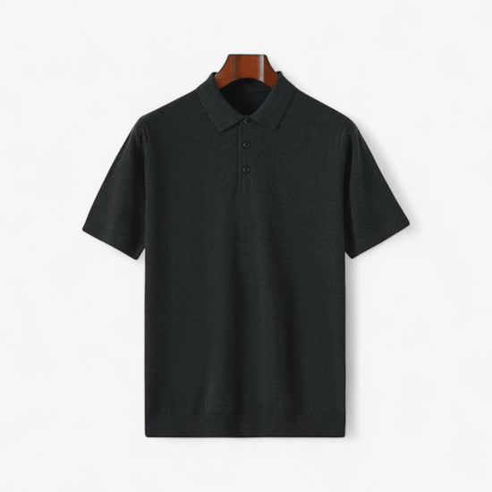 Men's Wool Knit Polo Shirt