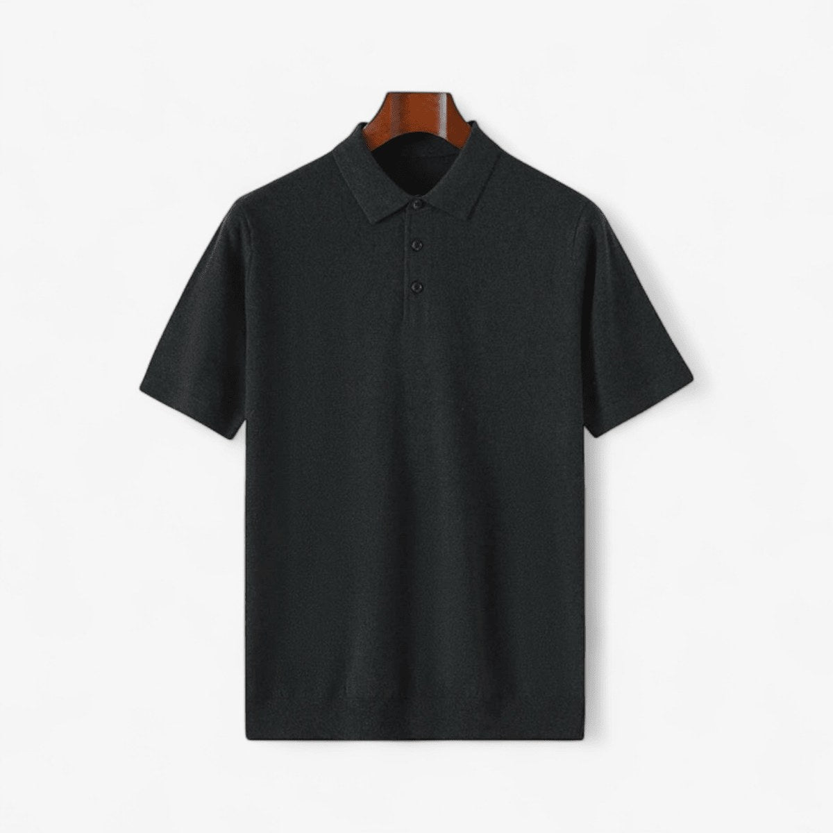 Men's Wool Knit Polo Shirt