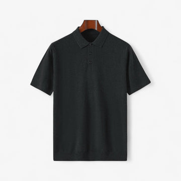 Men's Wool Knit Polo Shirt