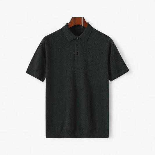 Men's Wool Knit Polo Shirt