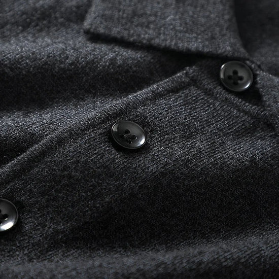 Men's Wool Knit Polo Shirt