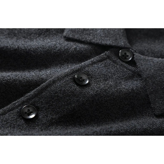 Men's Wool Knit Polo Shirt
