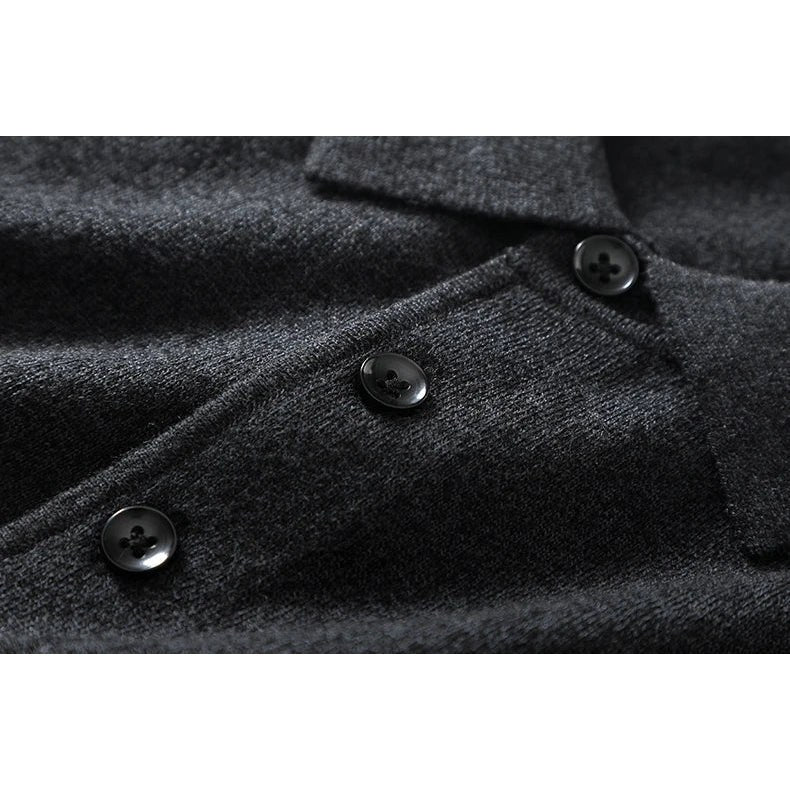 Men's Wool Knit Polo Shirt