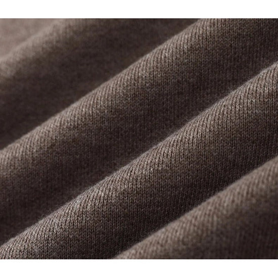Merino wool half-collar sweater