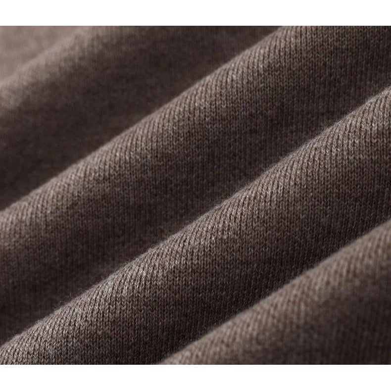 Merino wool half-collar sweater