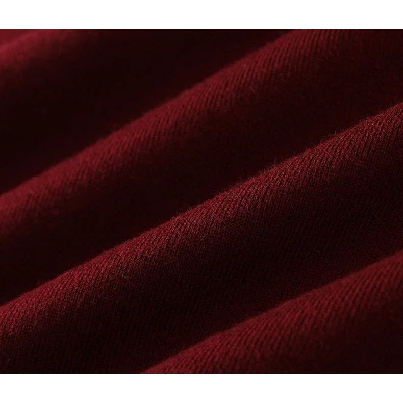 Merino wool half-collar sweater