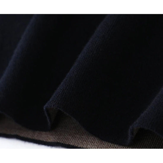 Merino wool half-collar sweater