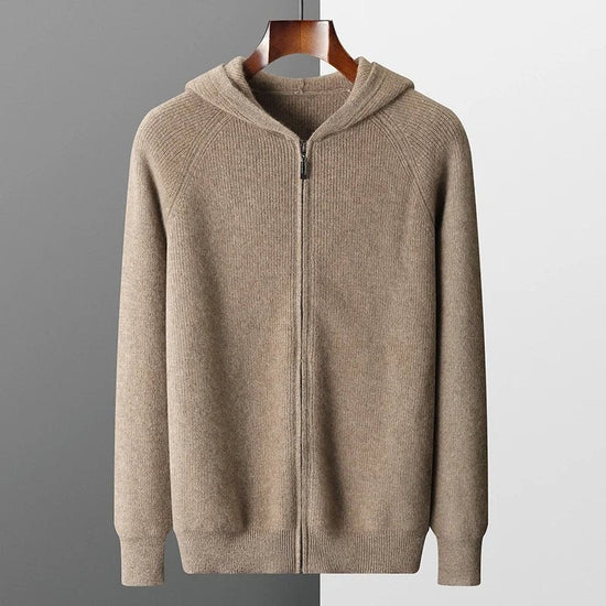 Merino wool hooded sweater