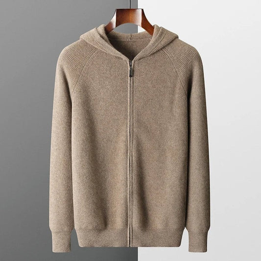 Merino wool hooded sweater