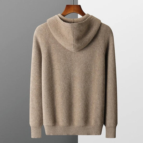Merino wool hooded sweater