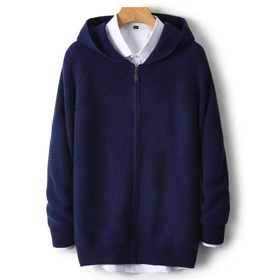 Merino wool hooded sweater