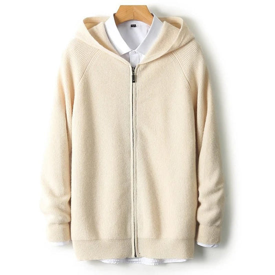Merino wool hooded sweater
