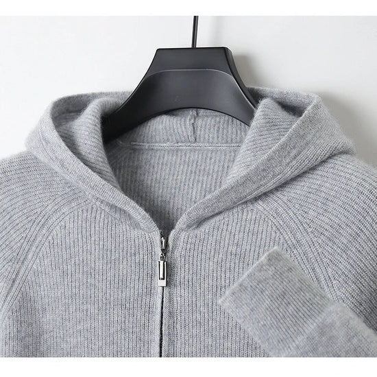 Merino wool hooded sweater