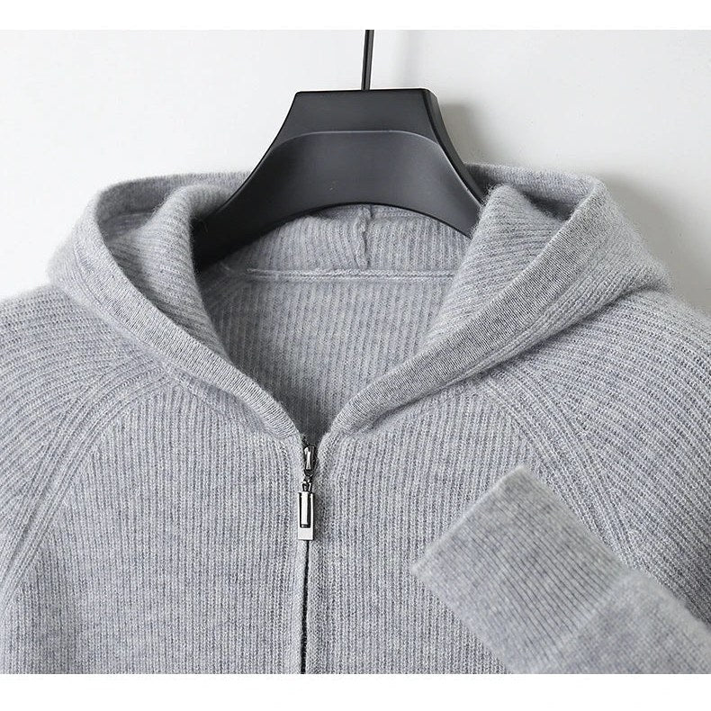 Merino wool hooded sweater