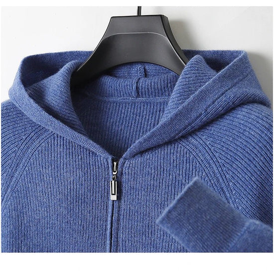 Merino wool hooded sweater