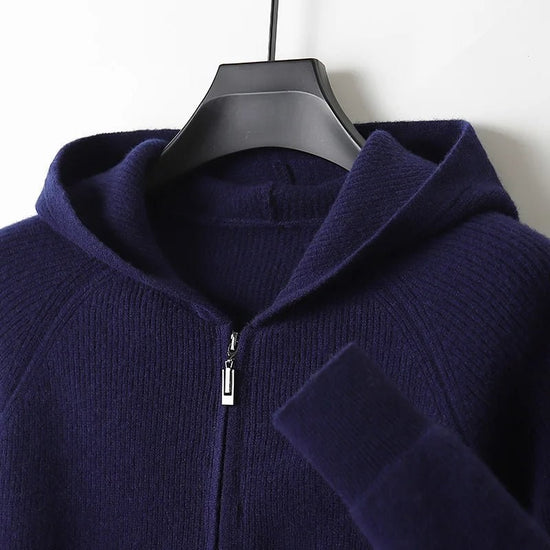 Merino wool hooded sweater