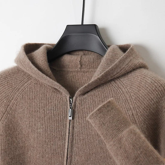 Merino wool hooded sweater