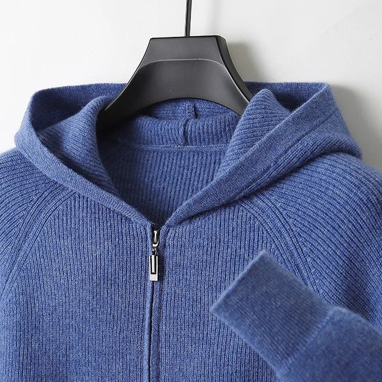 Merino wool hooded sweater