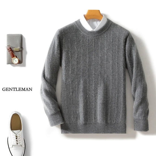 Merino wool o-neck sweater