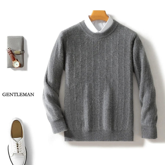 Merino wool o-neck sweater