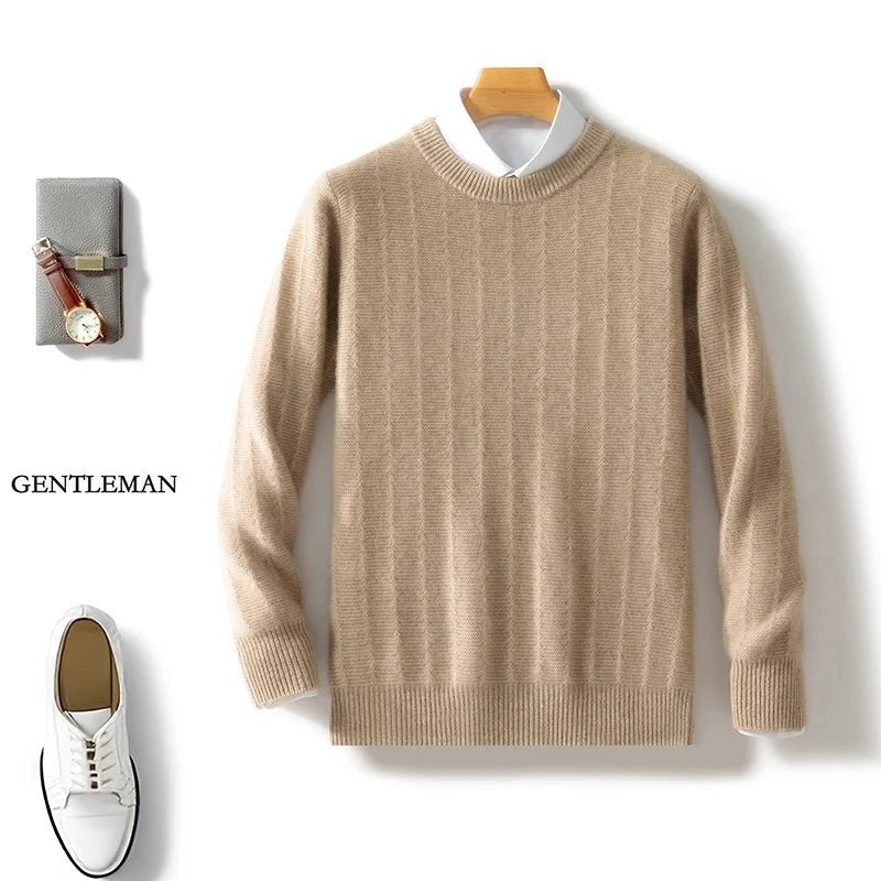 Merino wool o-neck sweater