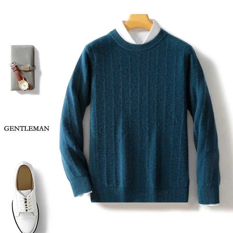 Merino wool o-neck sweater