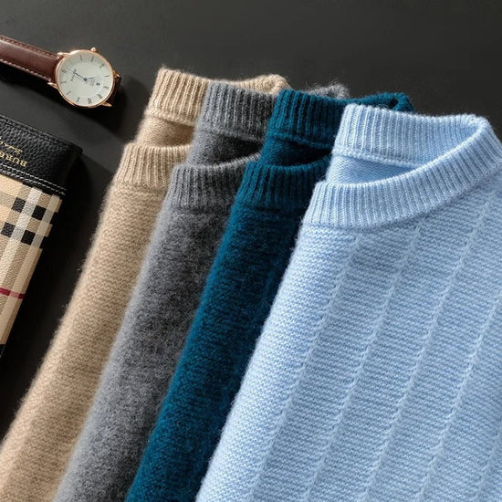 Merino wool o-neck sweater