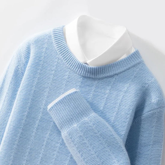 Merino wool o-neck sweater