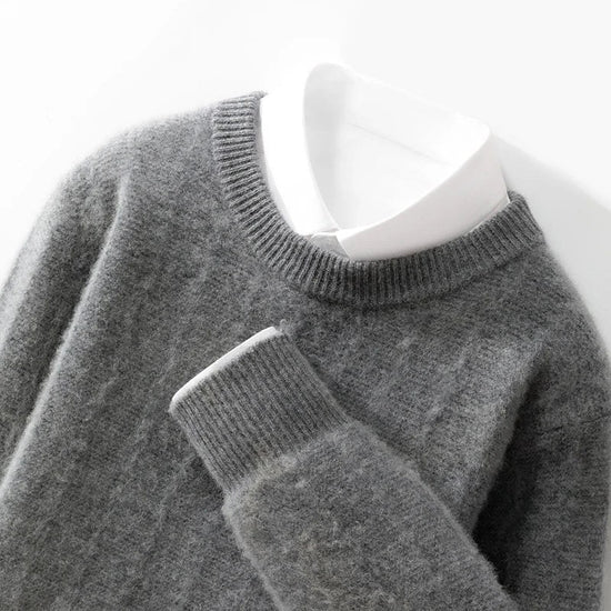 Merino wool o-neck sweater