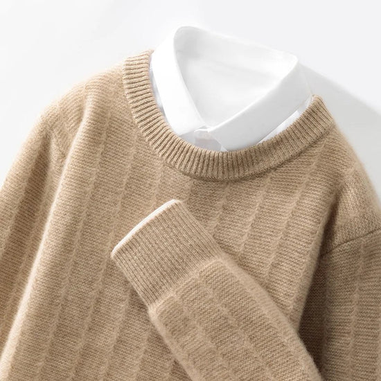 Merino wool o-neck sweater