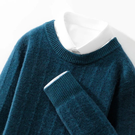 Merino wool o-neck sweater